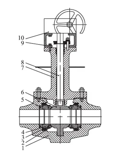 Metal diaphragm seal top-mounted trunnion ball valve